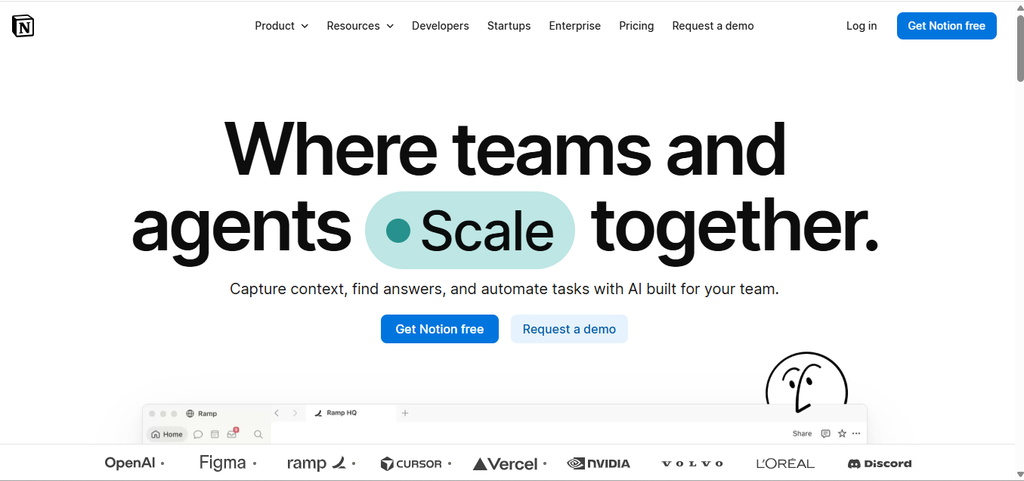 Notions: Where teams and Agents Create Together